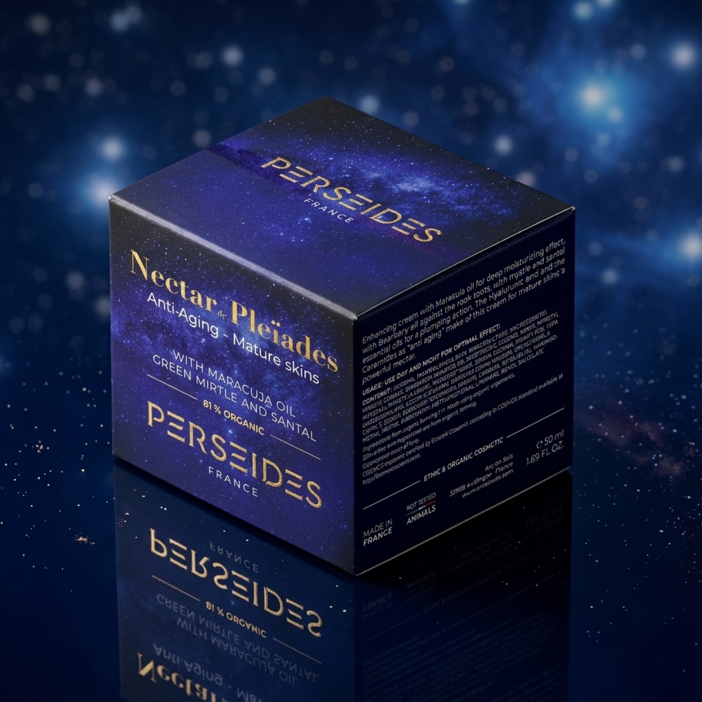 Création du logo et des packagings de la gamme cosmétique Perséides — Visuel 1