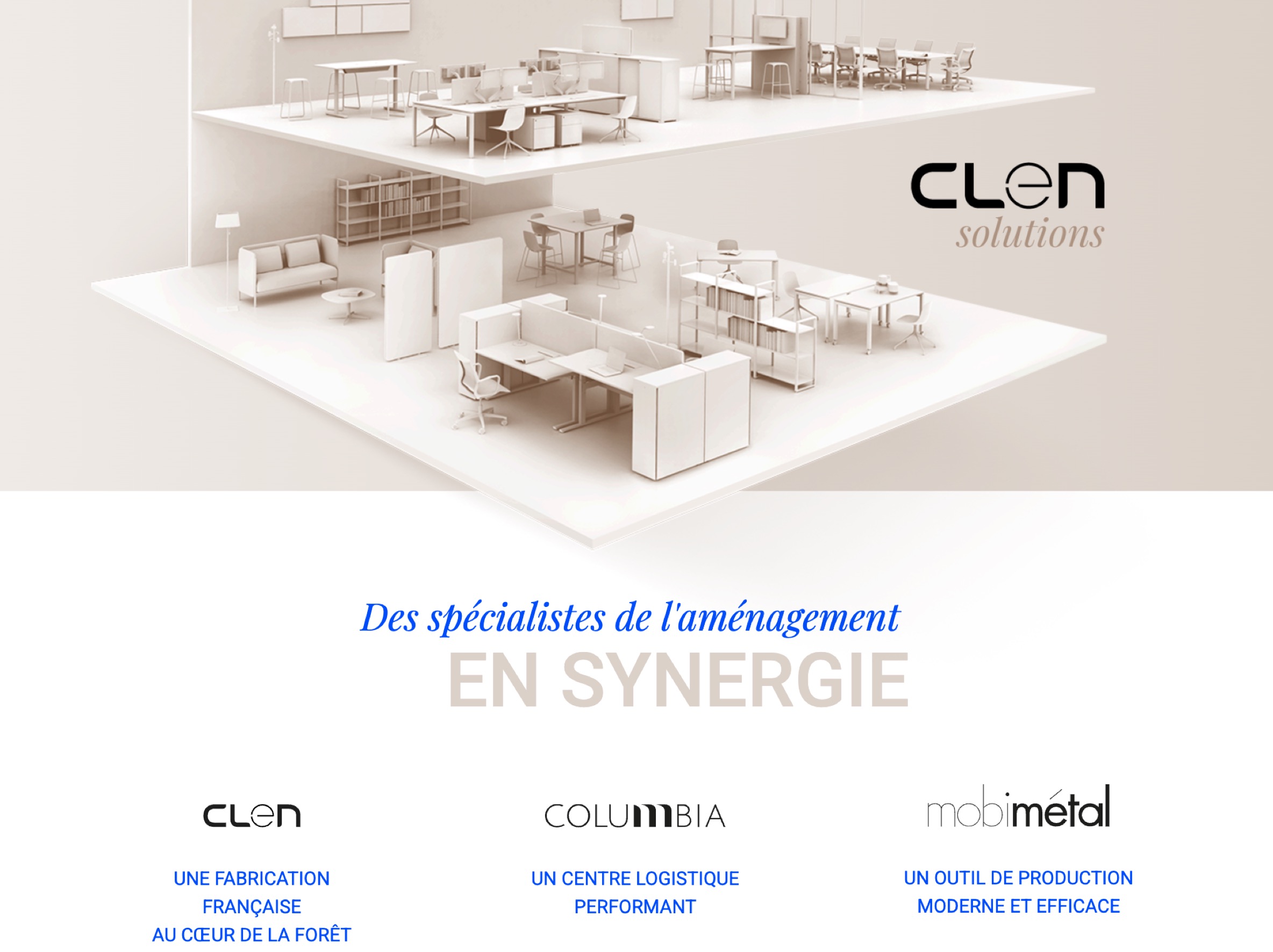 Web design du site groupe Clen Solutions et de clen.fr — Visuel 1