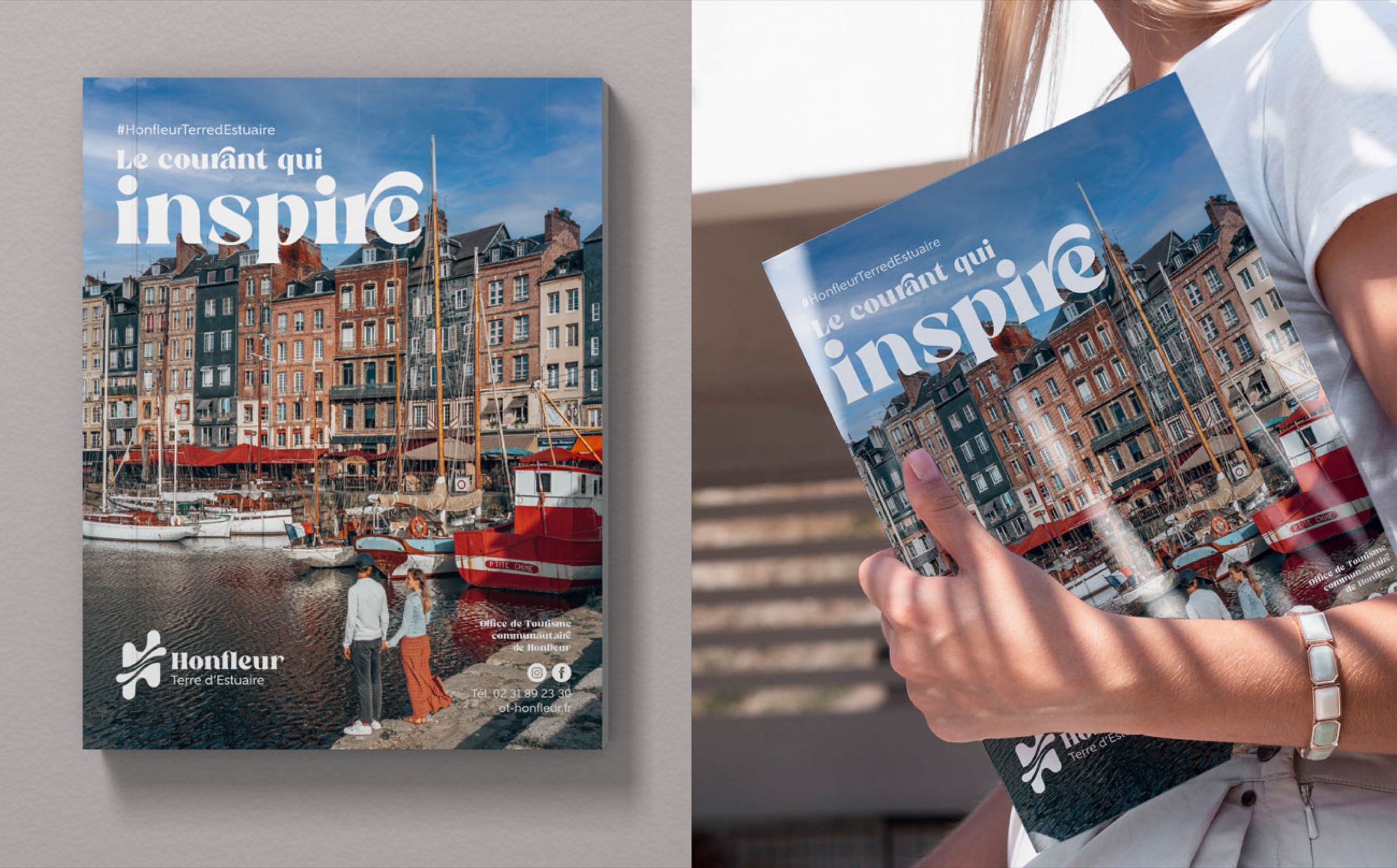 Création du logo et de la charte de l'office de tourisme Honfleur Terre d'Estuaire — Visuel 3