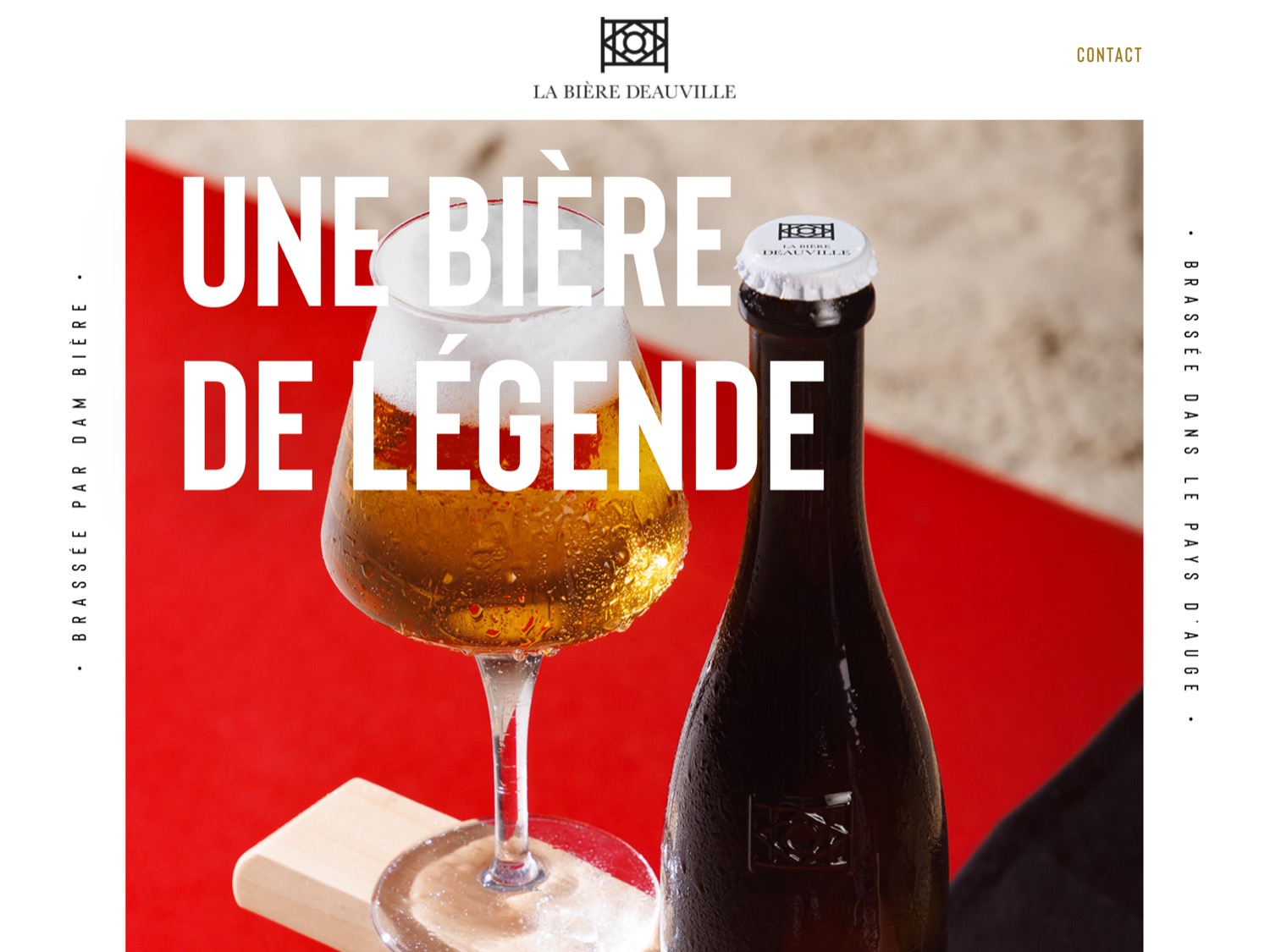 Direction artistique et webdesign pour le lancement de La Bière Deauville