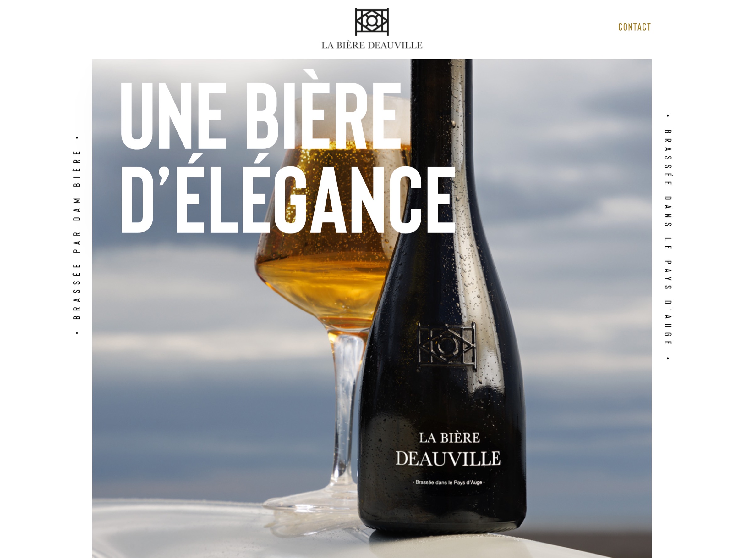 Direction artistique et webdesign pour le lancement de La Bière Deauville — Visuel 3