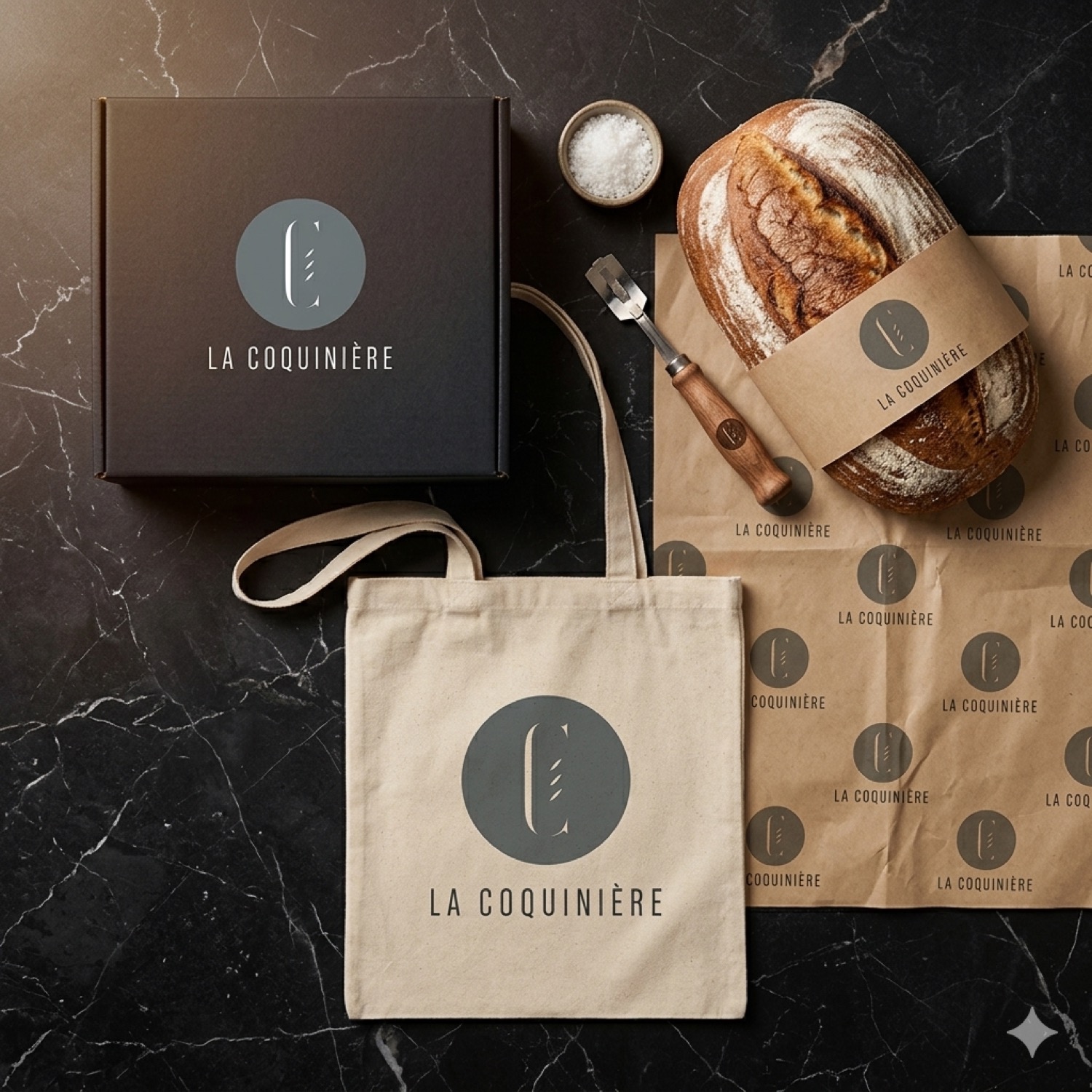 Création du logo d'une boulangerie-pâtisserie premium à Tours — Visuel du projet