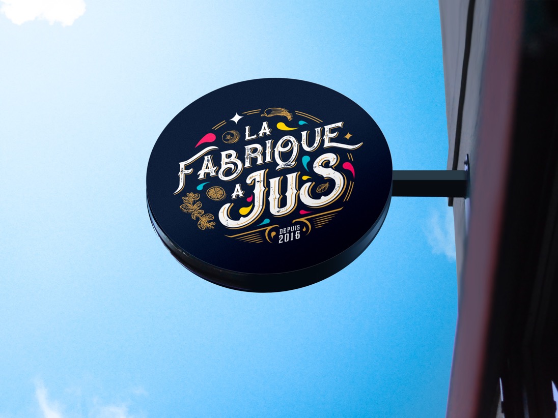 Refonte de l'identité visuelle d'un bar à jus de fruits frais — Rendu sur device