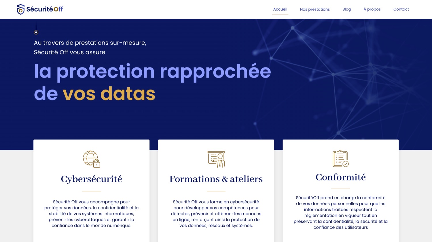 Refonte du site vitrine de Sécurité Off