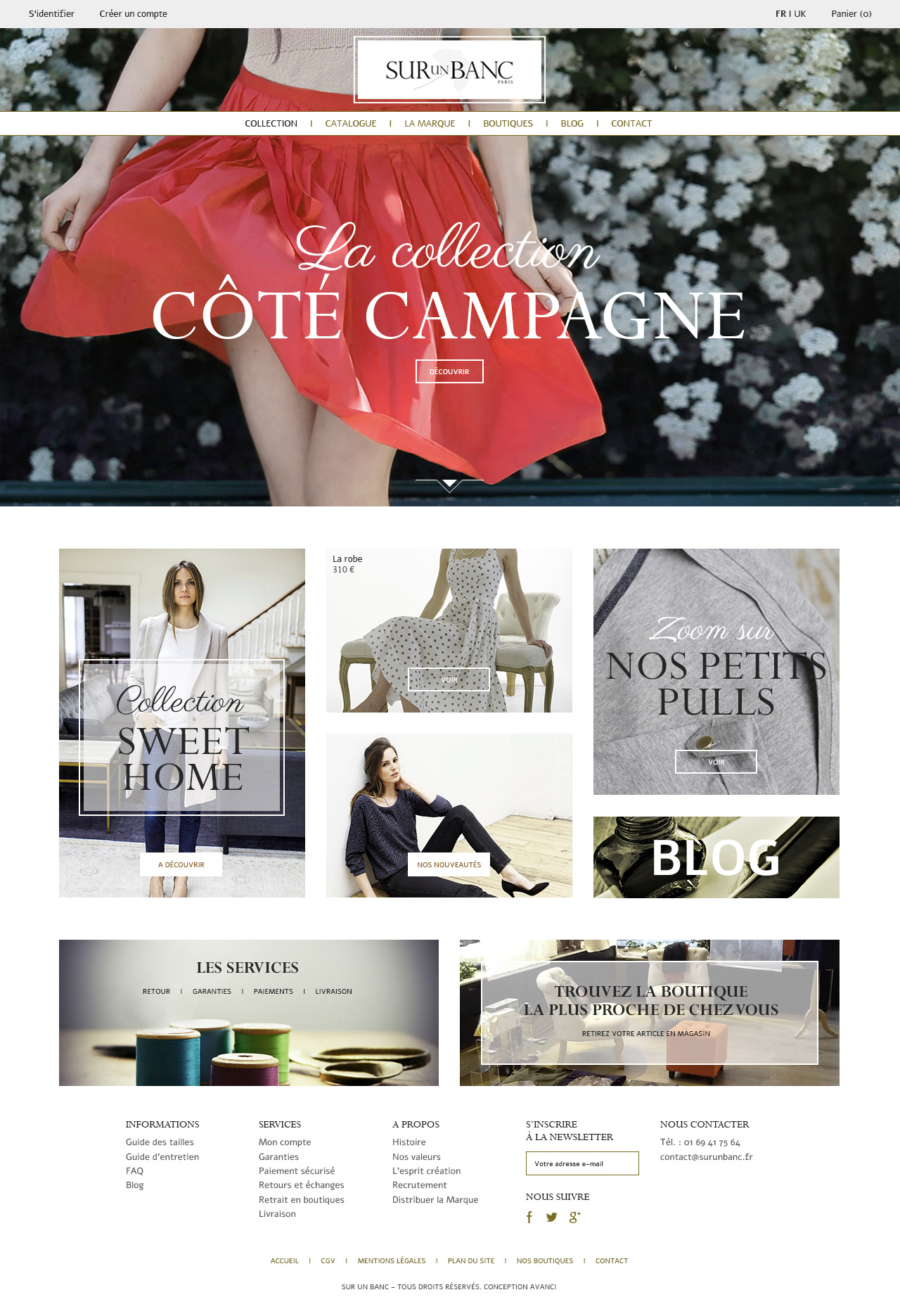 Site e-commerce prêt à porter haute couture