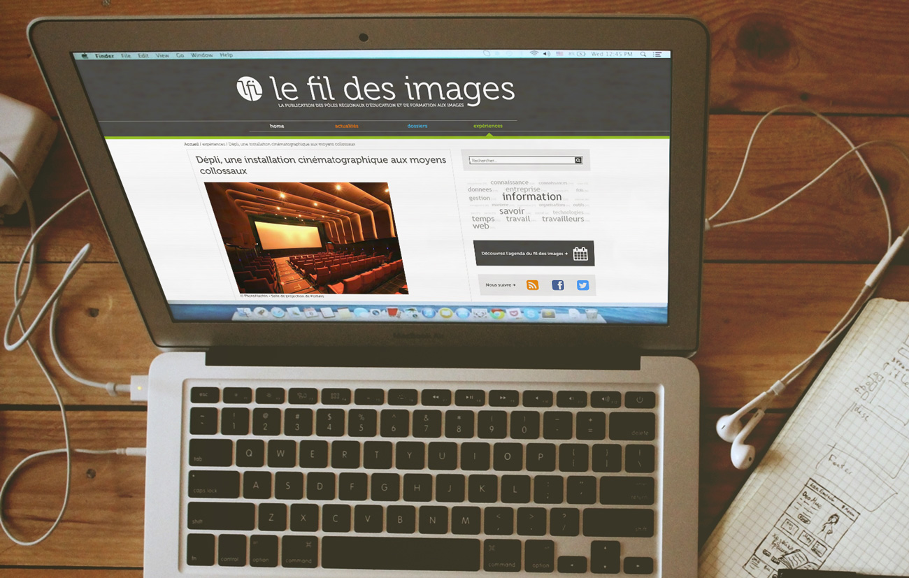 Site internet Wordpress macbook