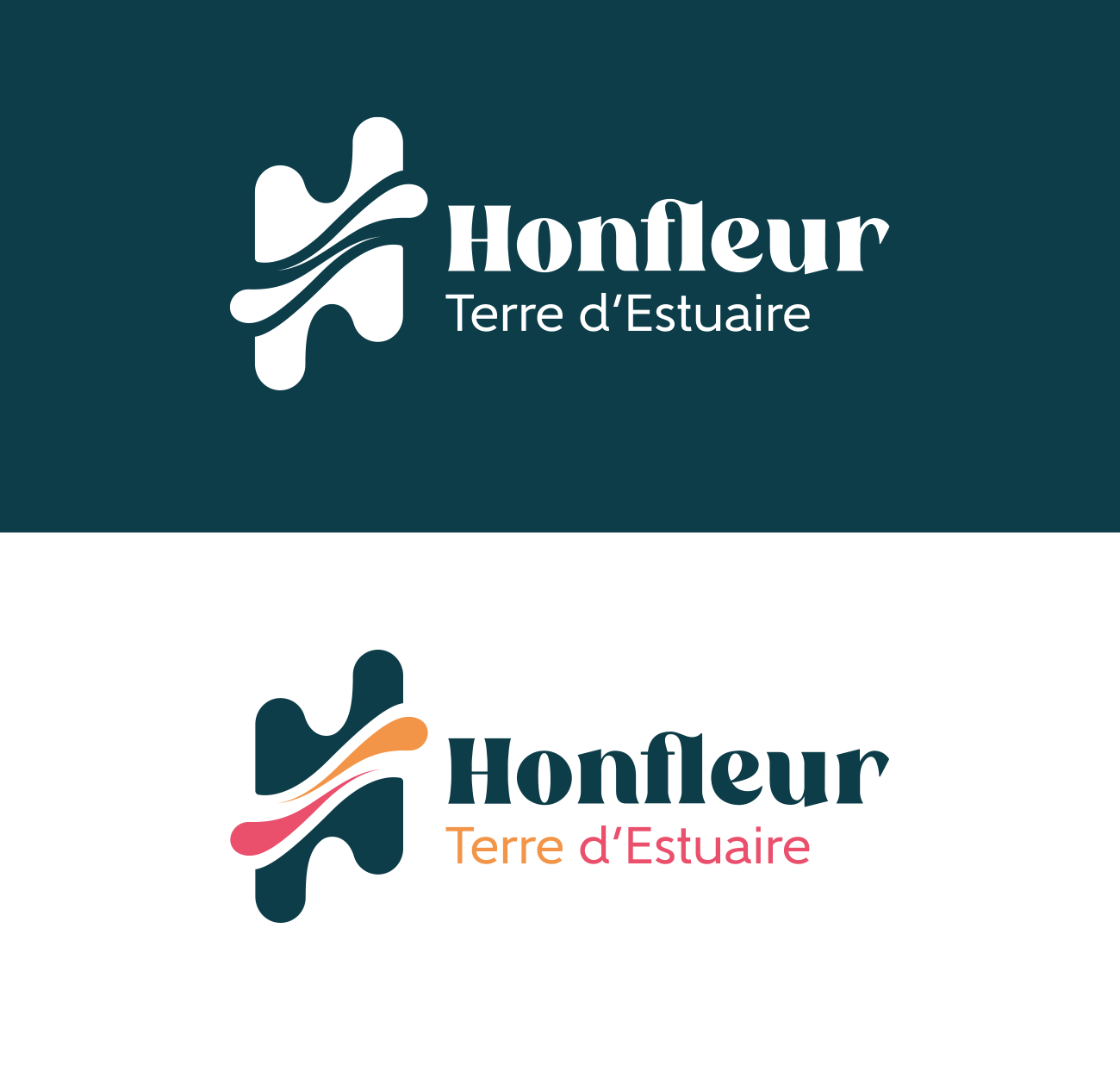 Creation du logo de Honfleur Terre d'Estuaire