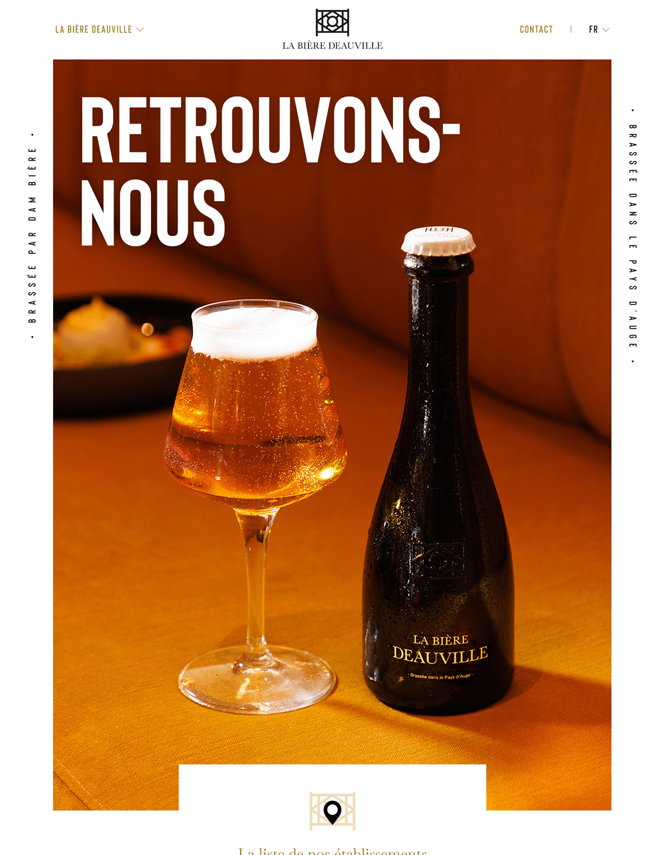 Webdesign et UI/UX Design pour La Bière Deauville